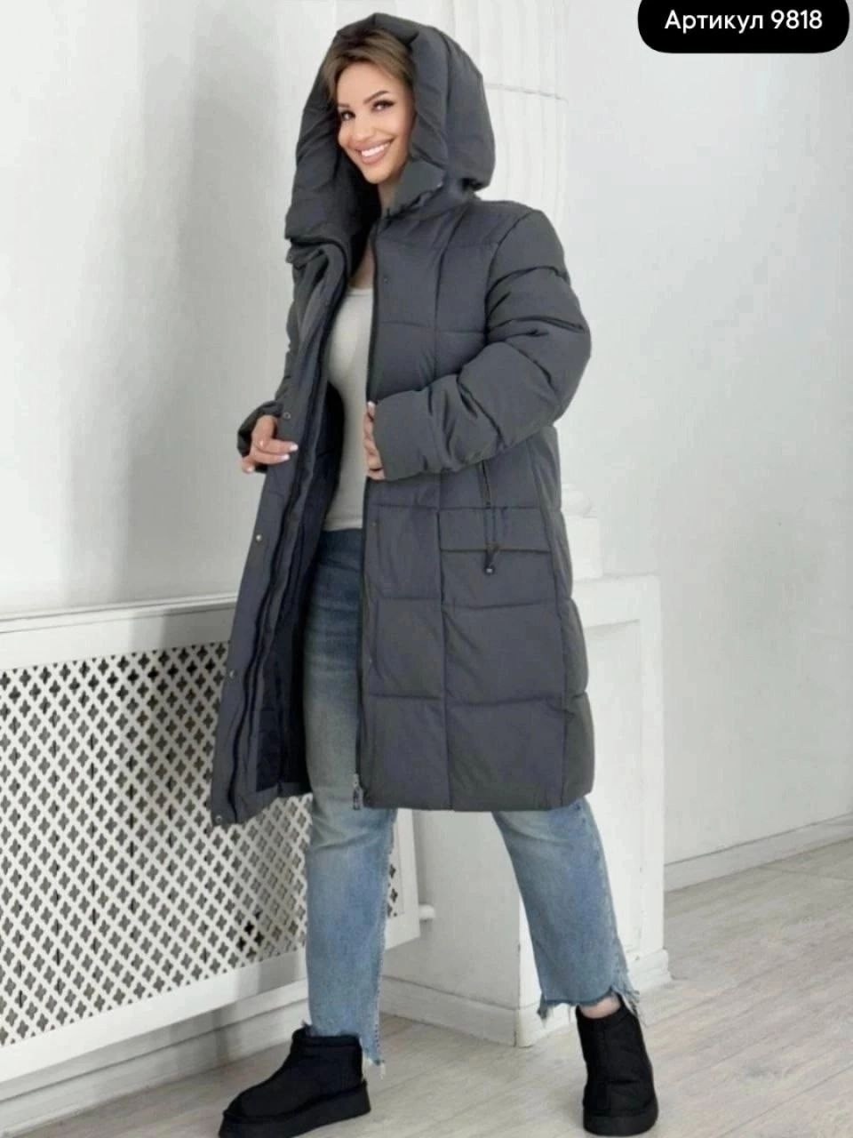 зимние куртки,женская куртка,стильная зимняя куртка,куртка зимняя женская 58 60 размер,удлиненная куртка
