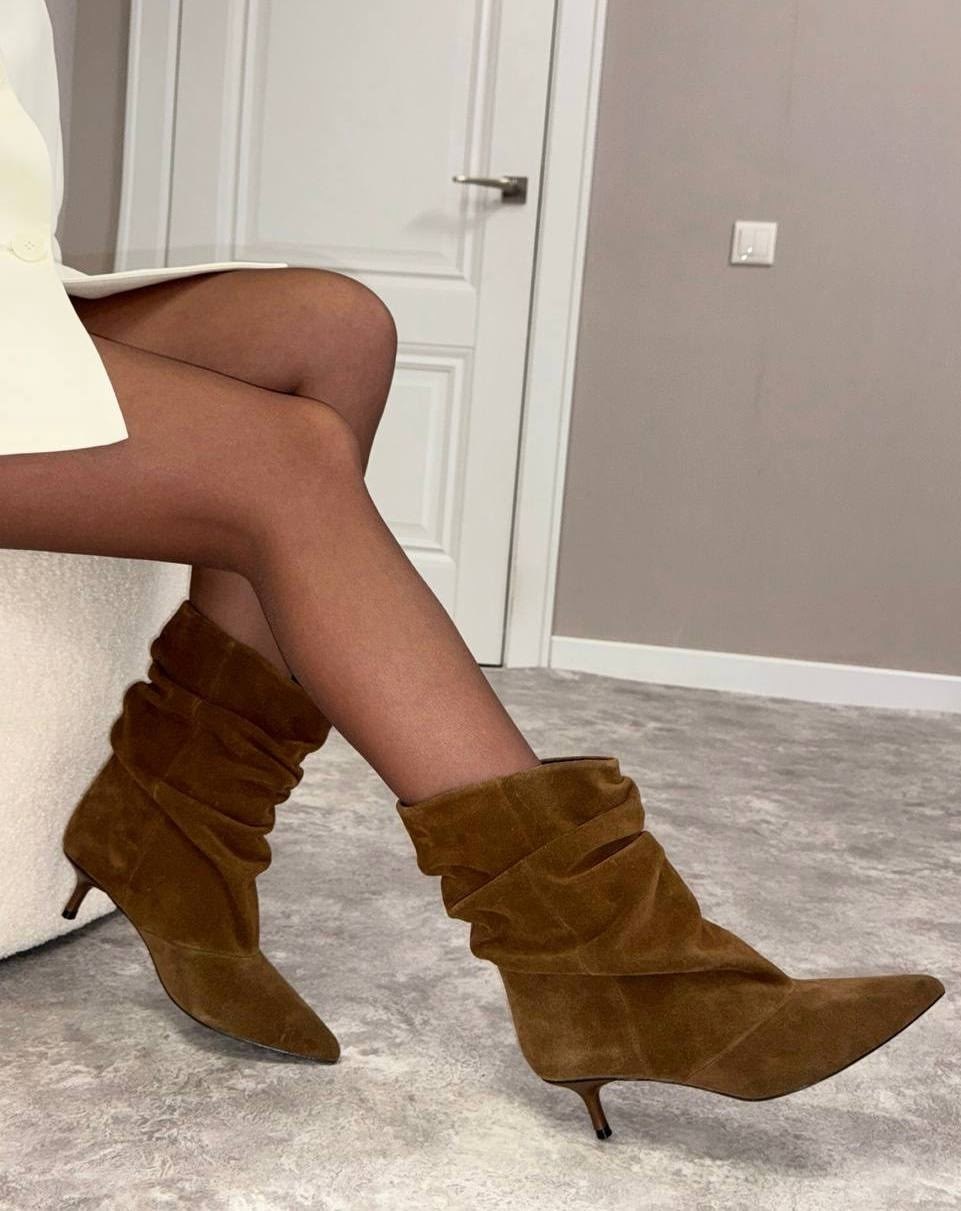 ,замшевые ботильоны,женские ботильоны,женская ,ботильоны