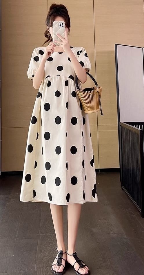 летнее платье для беременных,платье для беременной,женское платье в горошек,длинное платье в горошек,летнее женское платье