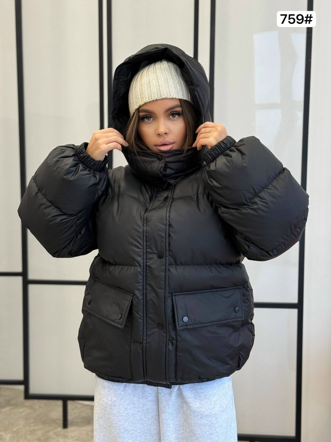 куртка оверсайз,куртка,куртка зимняя женская,куртка зимняя с капюшоном короткая оверсайз epic love цвет светло-серый,куртка женская зимняя с капюшоном