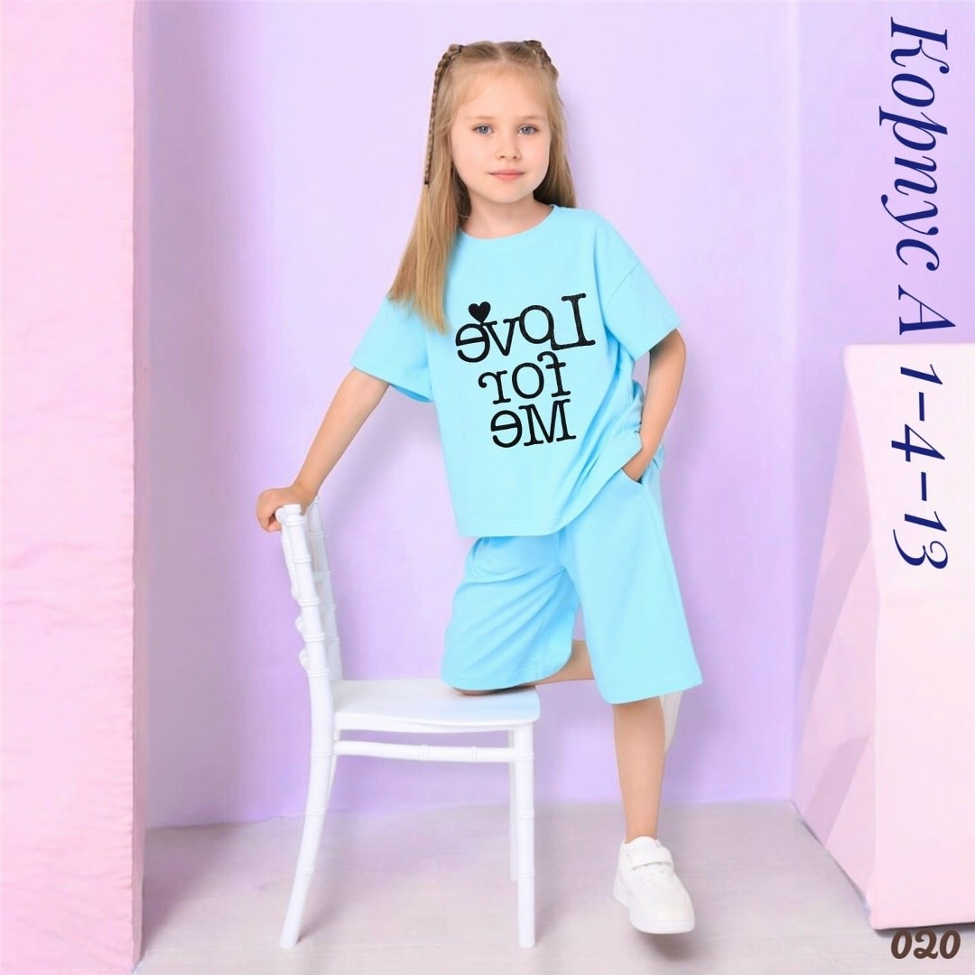 костюм looklie,костюм двойка из футера,костюм для девочек,костюм двойка looklie,костюм двойка