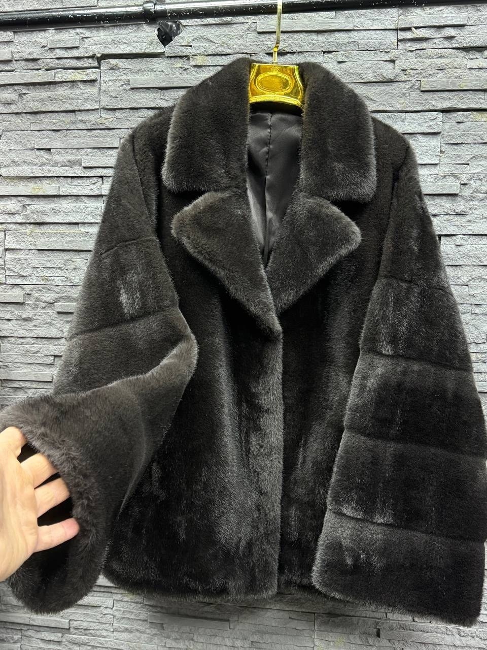 шуба из кролика,норковая шуба,шуба кролик рекс,шуба из экомеха под норку графит,шуба из бобрика