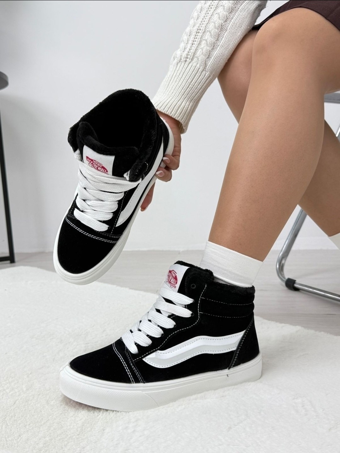 зимние кеды с мехом утепленные vans,,зимние кеды vans,кеды ванс высокие зимние sk8 hi утепленные с мехом,кеды vans зимние женские