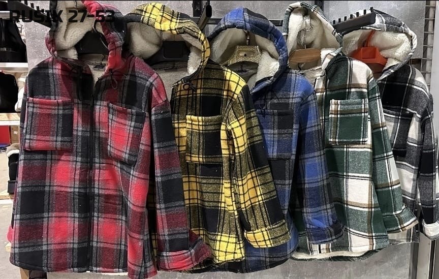 клетчатая куртка,рубашка теплая,рубашка с капюшоном,рубашка в клетку с капюшоном,повседневная куртка