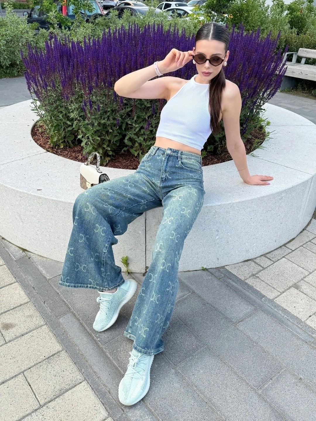 женские джинсы,джинсы chanel,джинсовые брюки,модные джинсы,джинсы широкие