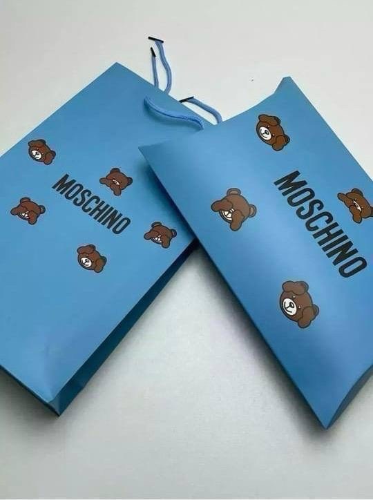 подарочная упаковка,пакет moschino,набор подарочной упаковки,пакет подарочный брендовый,упаковка подарка