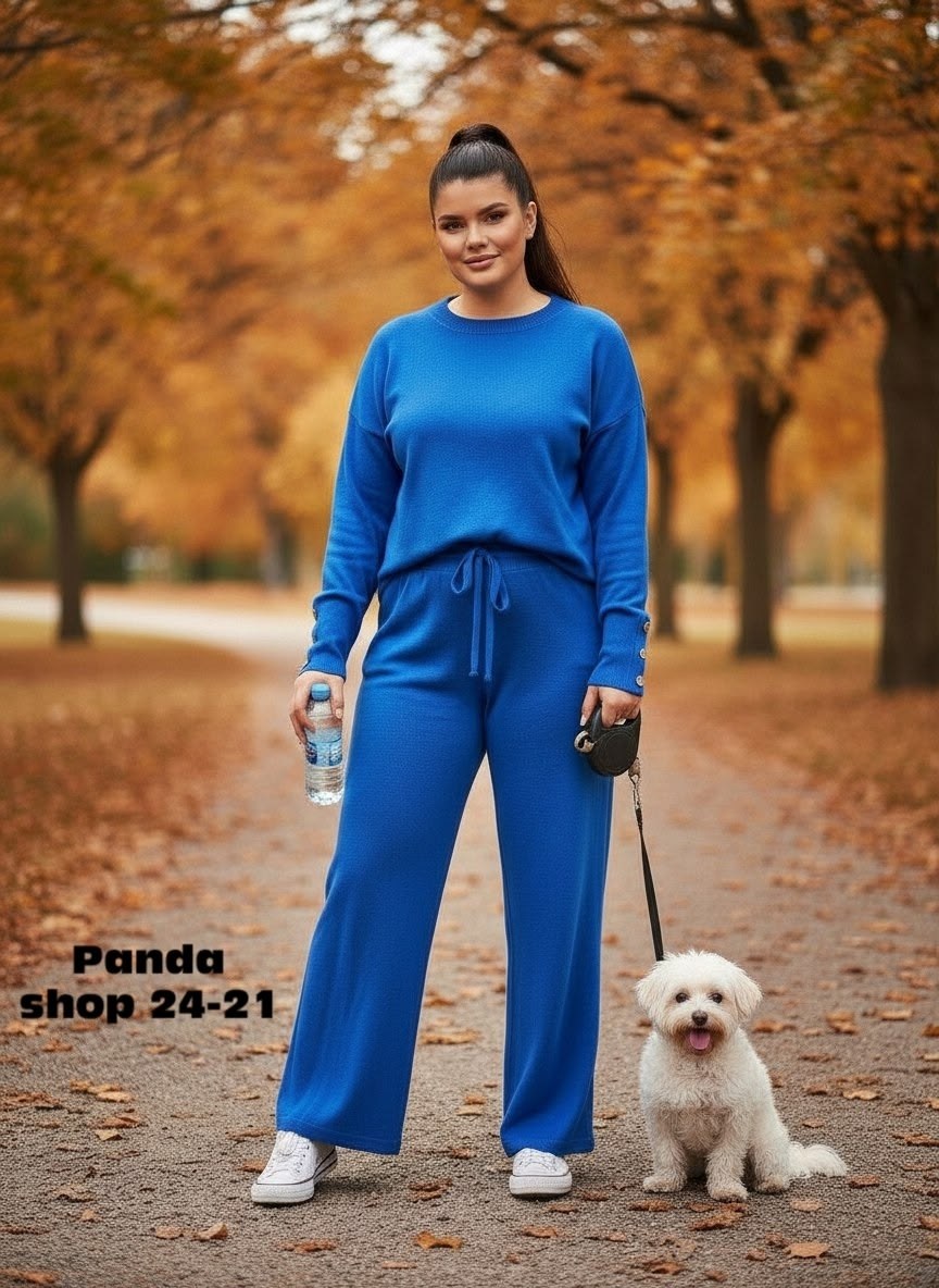 костюм с брюками трикотажный вязаный corline 260453474,трикотажный костюм,трикотажный костюм с брюками,костюм трикотажный женский,костюм с брюками