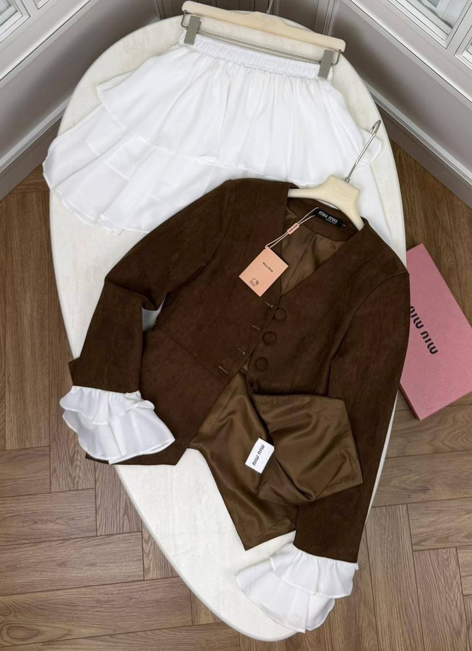 платье пиджак вечернее с баской rokko,платье пиджак с юбкой,костюм с юбкой,платье пиджак,костюм женский