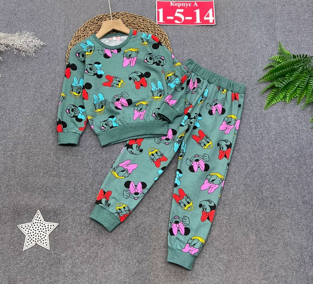 пижамы для девочек,пижама детская со штанами футер averkova 258276223,пижамы детские,пижама детская со штанами футер averkova,пижамы для детей