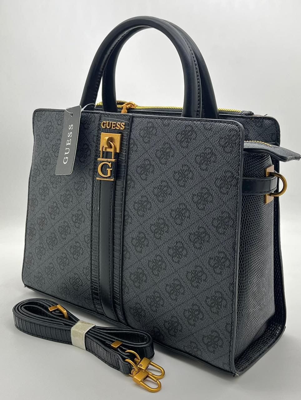 женская сумка guess,сумка guess,сумка женская новая guess серая,сумка женская guess hwsb8675060 темно-серый,guess сумка тоут