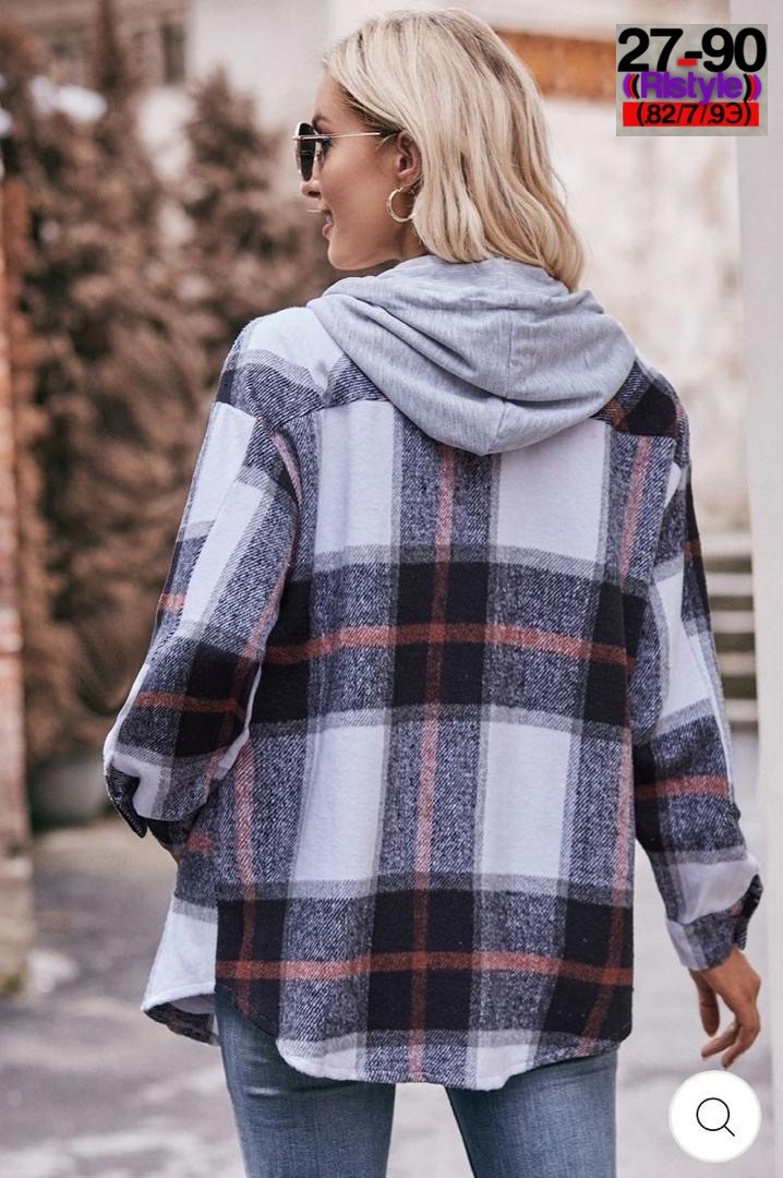 рубашка в клетку женская,рубашка с капюшоном,клетчатая кофта,рубашка в клетку,рубашка в клетку с капюшоном