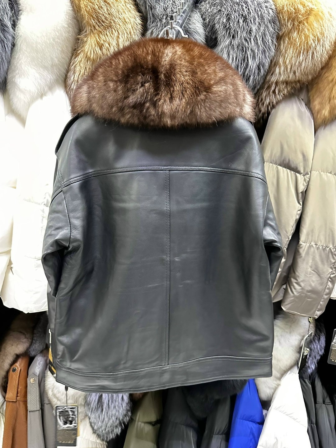 куртка кожаная с мехом,куртка с мехом,кожанная куртка с мехом,косуха с мехом,куртка натуральная гладкая кожа с мехом норки