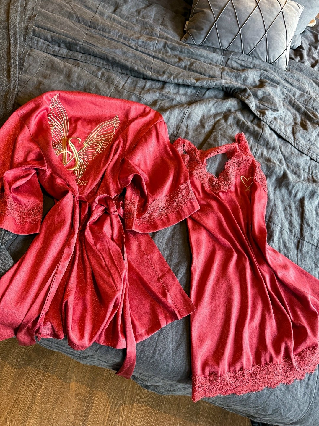 комплект халат и сорочка l'mes boutique,халат женский,комплект халат,халат пеньюар,шелковый халат