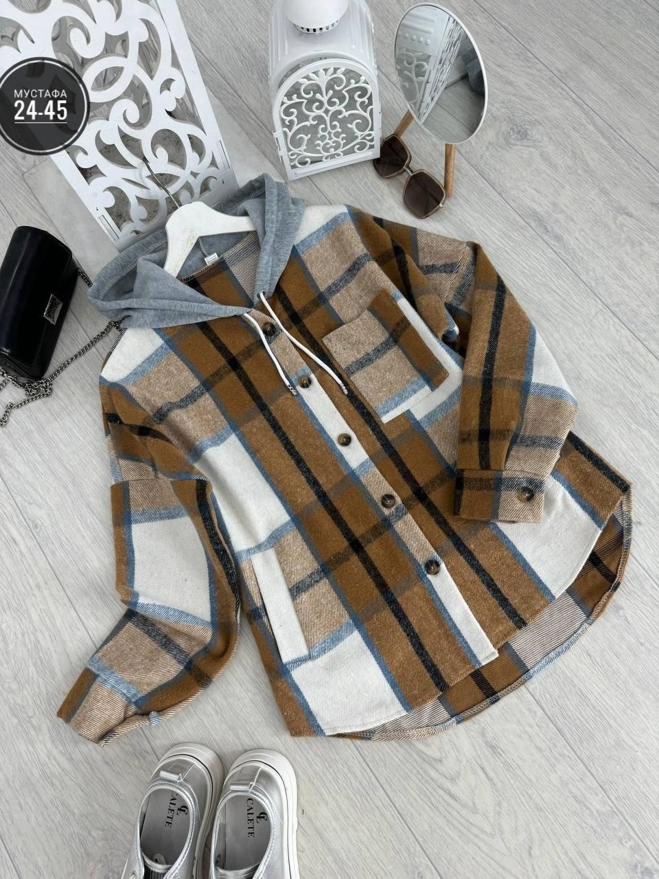 рубашка женская теплая в клетку,рубашка с капюшоном,пальто в клетку,клетчатая куртка,рубашка в клетку с капюшоном