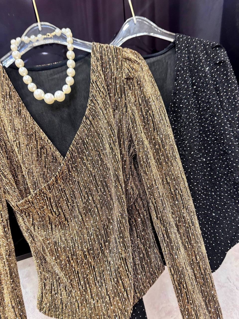 блестящая женская блуза с блестками с v-образным вырезом,женская сексуальная блестящая вечерняя трикотажная футболка с v-образным вырезом и люрексом,кофта с люрексом,женское платье с блестками,платье