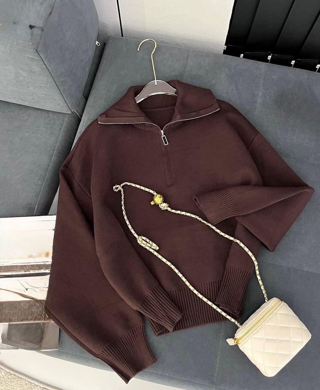 женская кофта,свитер с замком,свитер женский на молнии,свитер кофта,свитер с высоким воротом