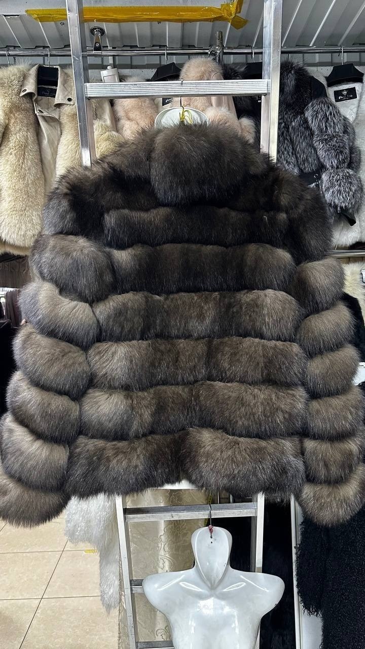 шуба из песца,шуба из песца под соболь,шуба песец,шуба песец под соболь,шуба из меха финского песца