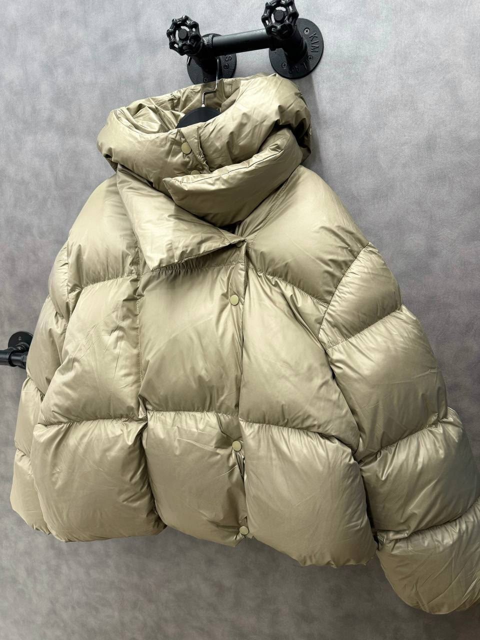 толстая теплая куртка-пуховик,толстая теплая куртка-пуховик bkqu,стильные пуховики,пуховик дутый оверсайз женский,куртка оверсайз