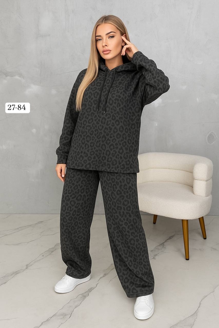 женские костюмы,спортивный костюм теплый брючный леопардовый majiko,повседневный костюм,леопардовый костюм,костюм леопардовый женский