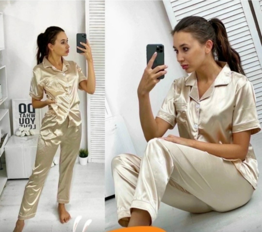 пижама женская,пижамы женски,пижама домашний одежда,пижама женская рубашка,красная шелковая пижама