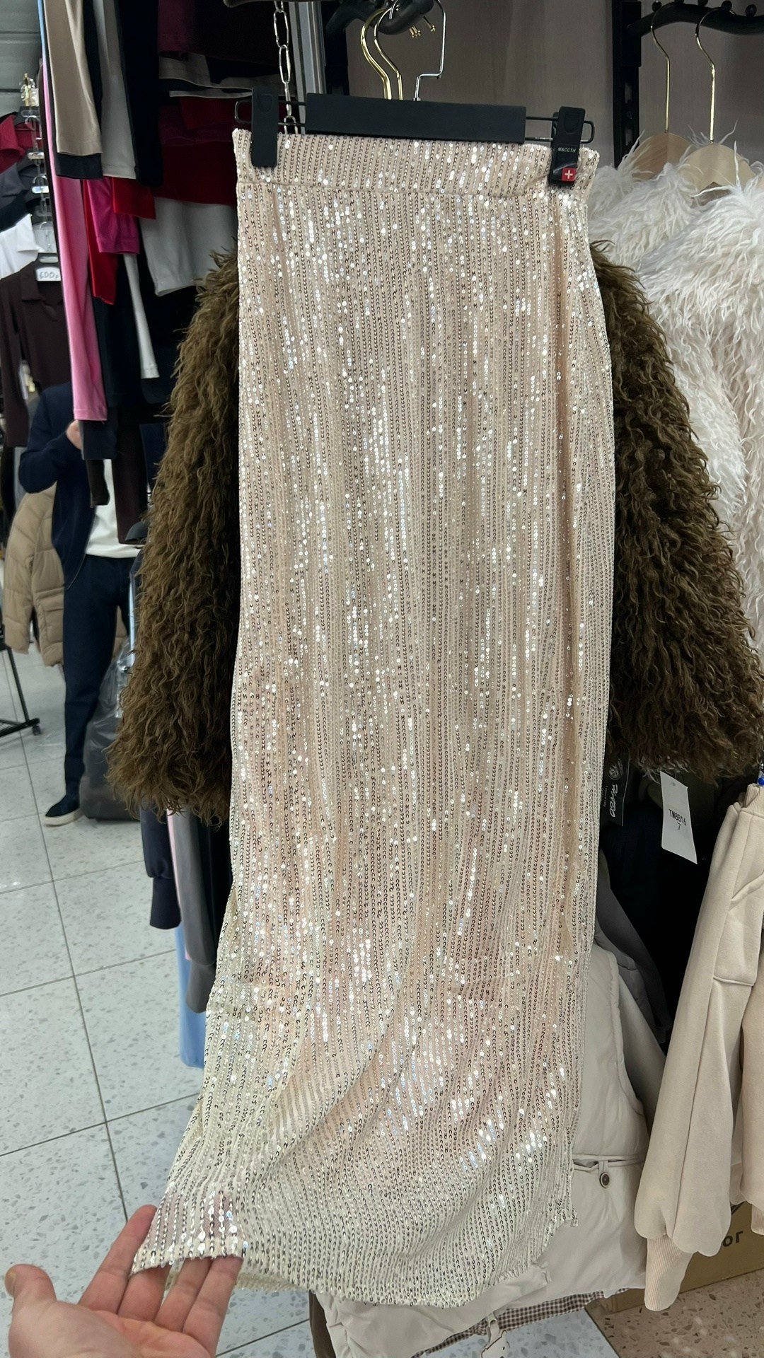 юбки с пайетками,юбка "новогодний блеск" с пайетками duzzly,юбка миди с пайетками,юбка длинная с пайетками,юбка вечерняя нарядная с пайетками emberens 200154341