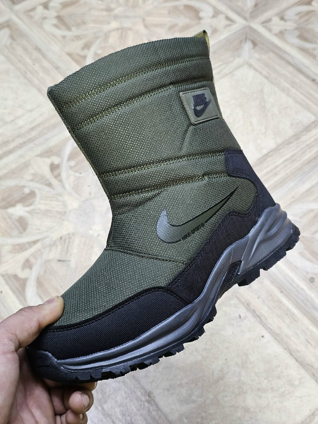 ,дутики мужские,мужские дутики 2341-16 хаки,дутики,дутики мужские зимни