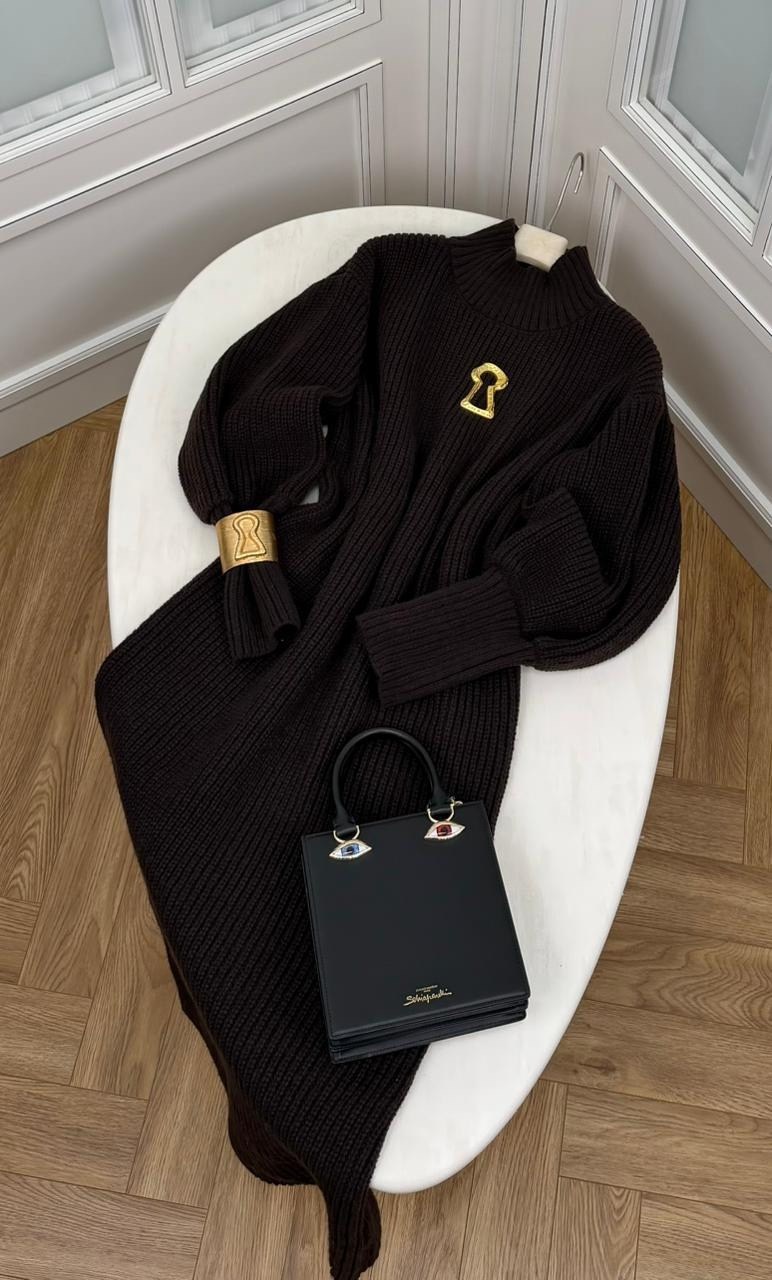 длинное вязаное платье,теплое платье,трикотажное платье,платье вязаное длинное оверсайз imperial manifesta collection,шерстяное платье