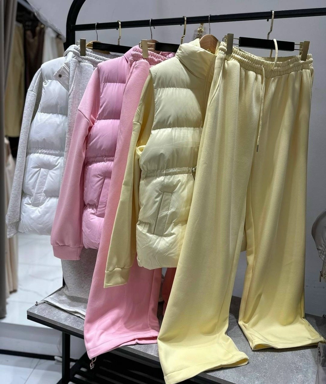 костюм на флисе,cпортивный костюм женский на флисе,костюм спортивный со штанами палаццо и зип худи micca 362777071,женские костюмы,спортивные костюм