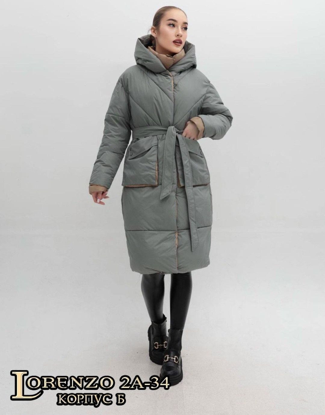 пальто утепленное молодежное зимнее женское светло-бежевого цвета,женский пуховик,пуховик,пальто утепленное молодежное зимнее женское светло-бежевого цвета 52356sb,светлый пуховик