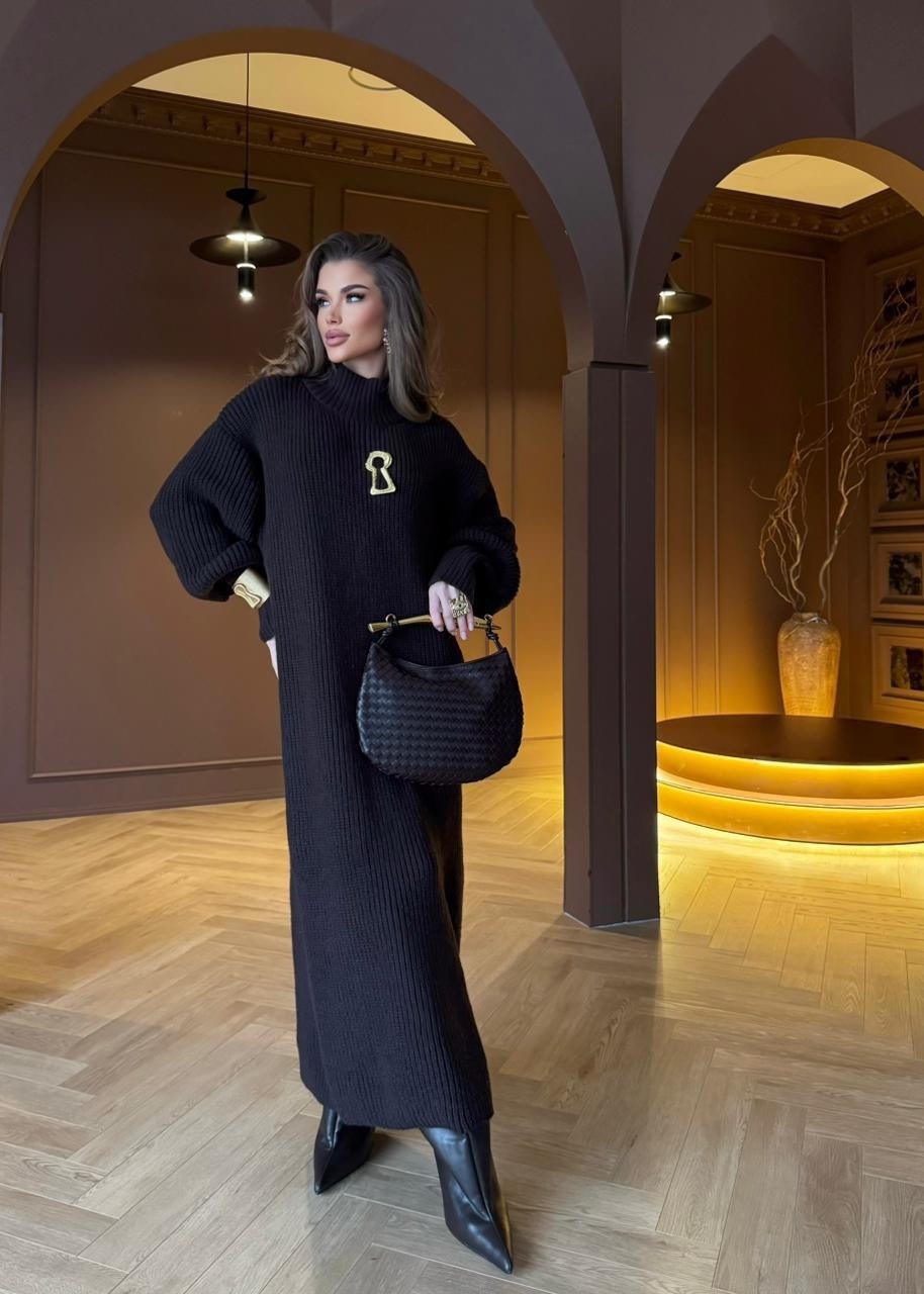 длинное вязаное платье,теплое платье,трикотажное платье,платье вязаное длинное оверсайз imperial manifesta collection,шерстяное платье