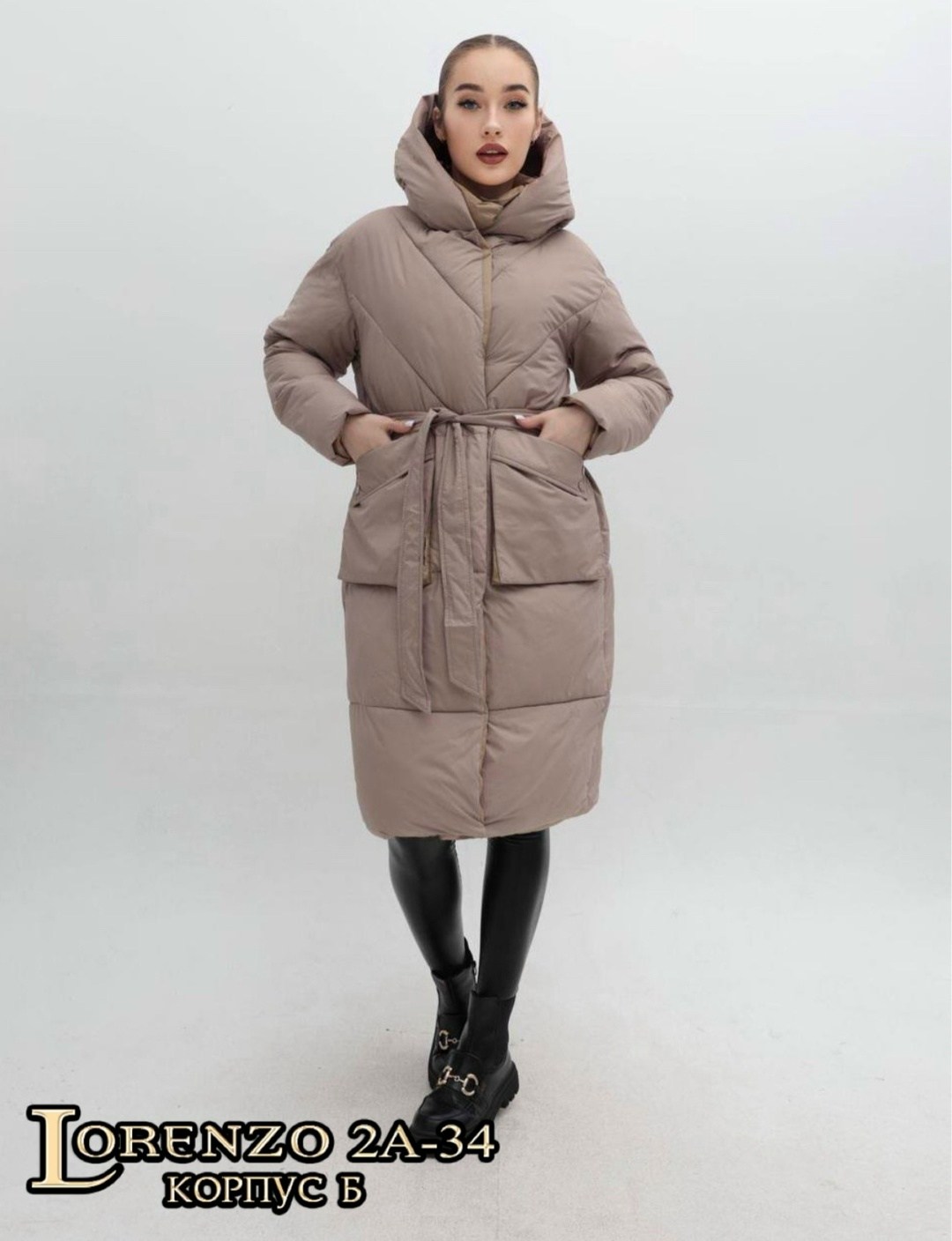 пальто утепленное молодежное зимнее женское светло-бежевого цвета,женский пуховик,пуховик,пальто утепленное молодежное зимнее женское светло-бежевого цвета 52356sb,светлый пуховик