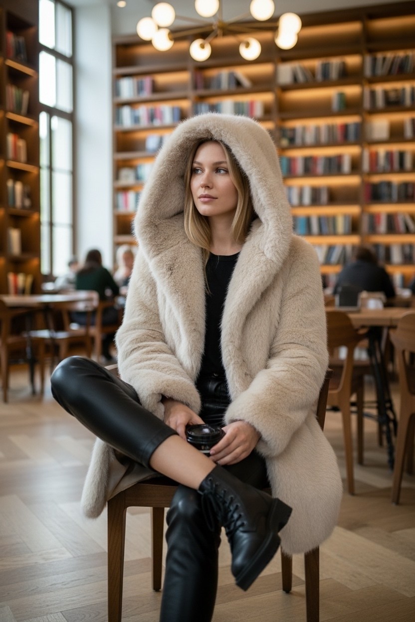 норковая шуба,женская шуба,шуба женская из экомеха,шуба,норковая шуба с капюшоном