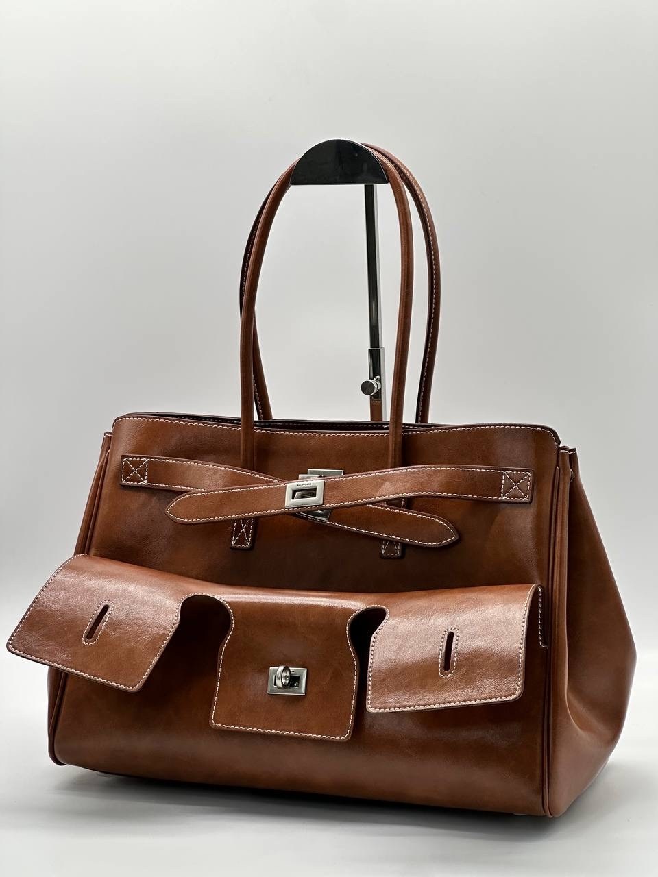 сумка женская,сумка balenciaga натуральная кожа 30-25 см реплика,сумка,сумка hermes birkin коричневая,сумка hermes birkin