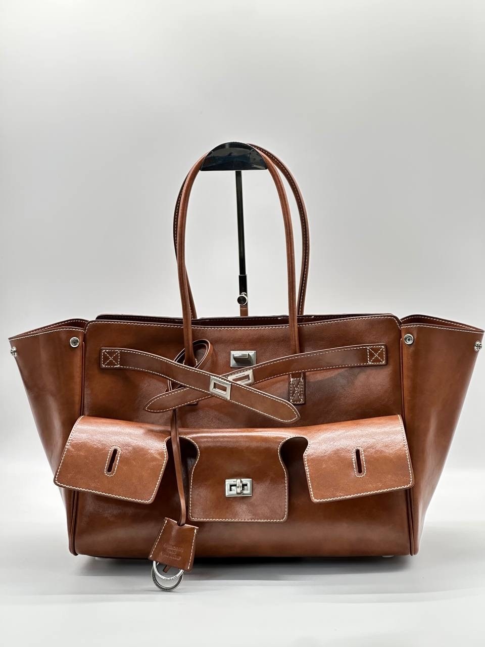 сумка женская,сумка balenciaga натуральная кожа 30-25 см реплика,сумка,сумка hermes birkin коричневая,сумка hermes birkin