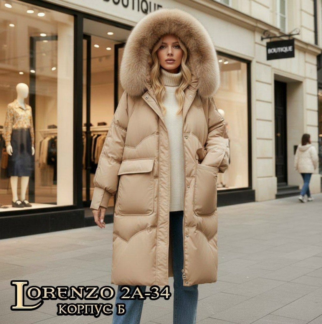 женский пуховик,пуховик зимний женский,белое пуховое пальто с мехом,пуховик женский с мехом,женский пуховик средней длины из натурального белого утиного пуха с меховым воротником