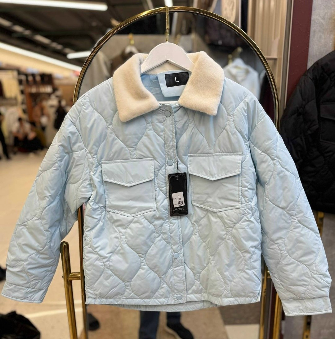 модная куртка,куртка оверсайз,куртка женская голубая,женская куртка,стильная куртка