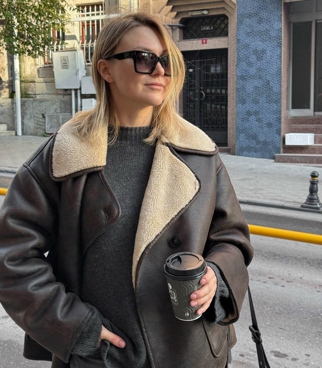 дубленка женская оверсайз,дубленка оверсайз,зимняя дубленка оверсайз,уличный стиль,дубленка женская