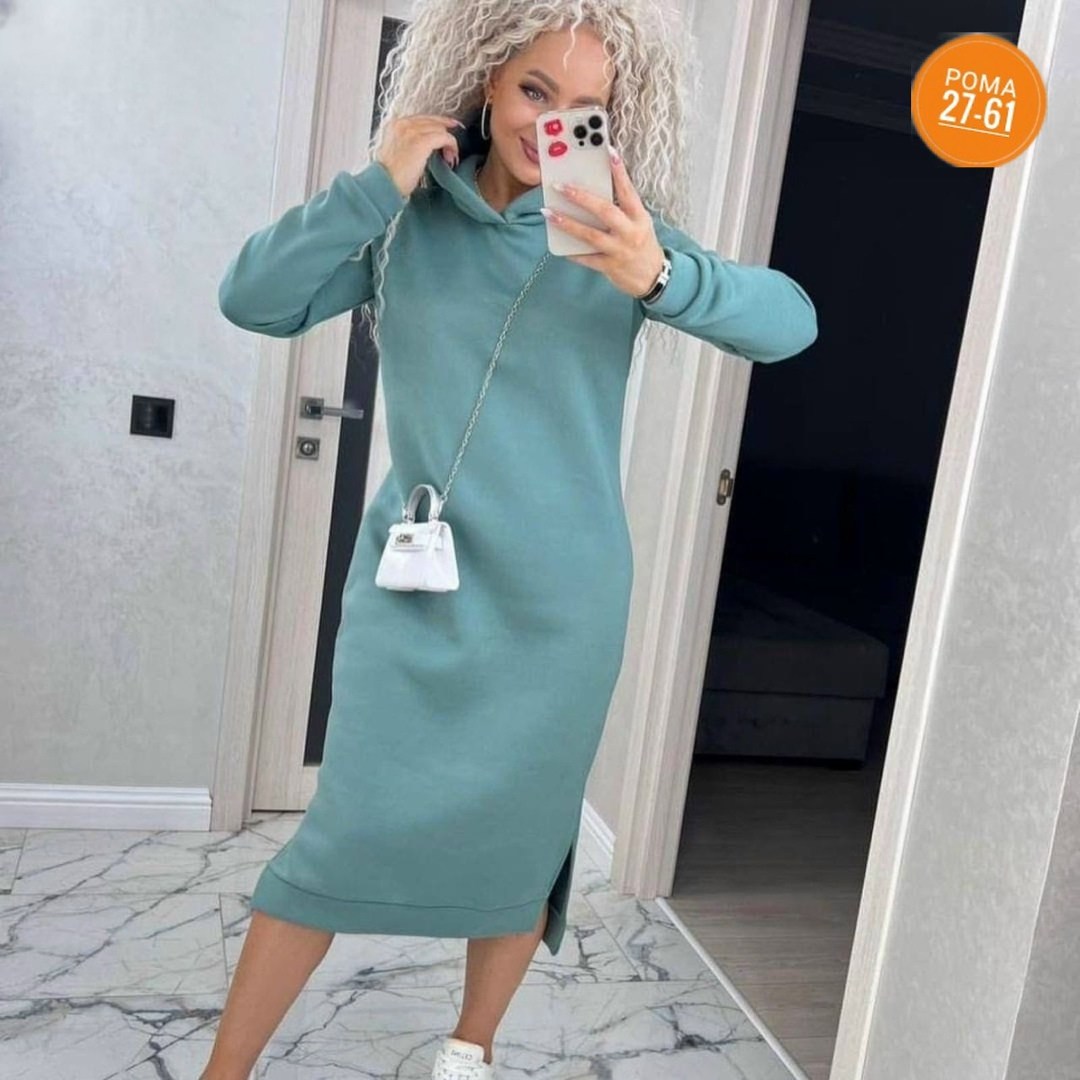 платье с капюшоном,спортивное платье с капюшоном,теплое платье с капюшоном,теплое платье с капюшоном в спортивном стиле,платье спортивное женское с капюшоном