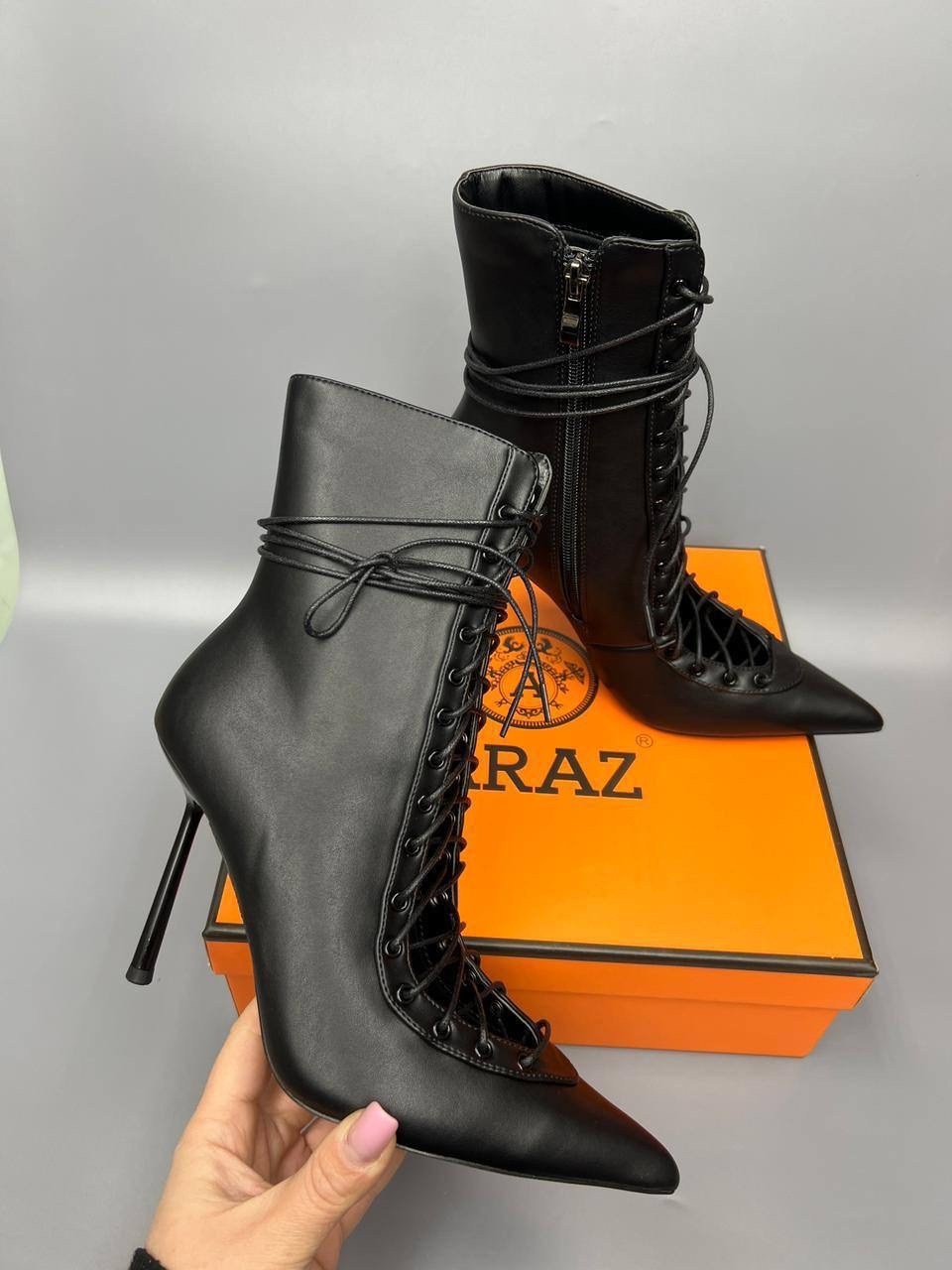 модные ботильоны,женские ботильоны,высокие ботинки zara на шнуровке женские,,ботильоны на каблуке