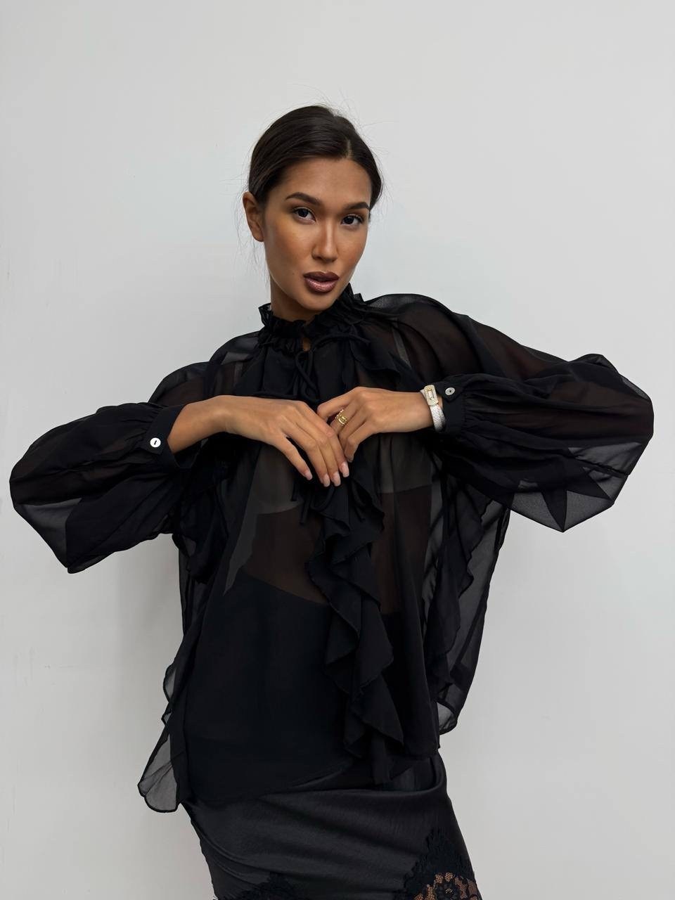 шифоновая блузка,блузка с бантом,прозрачная блузка,женская блузка,блуза женская