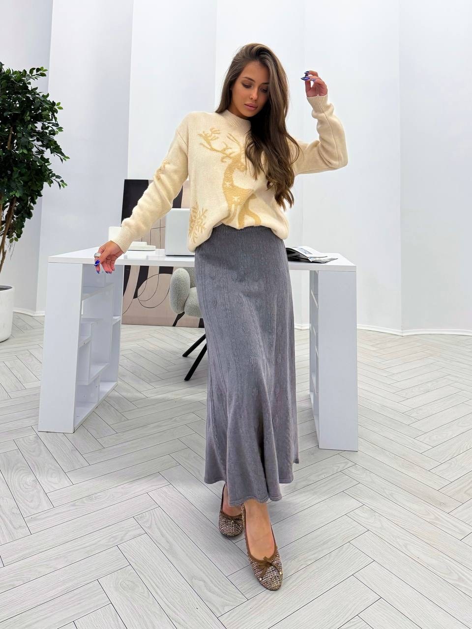 юбка стильная,атласная юбка миди,юбка,женская юбка,теплая юбка