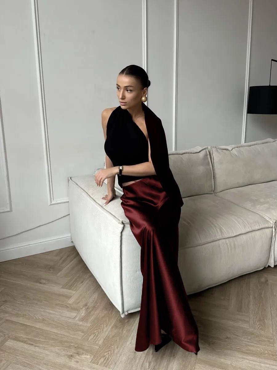 стиль одежды,бордовая юбка макси,юбка в бельевом стиле,мода и стиль