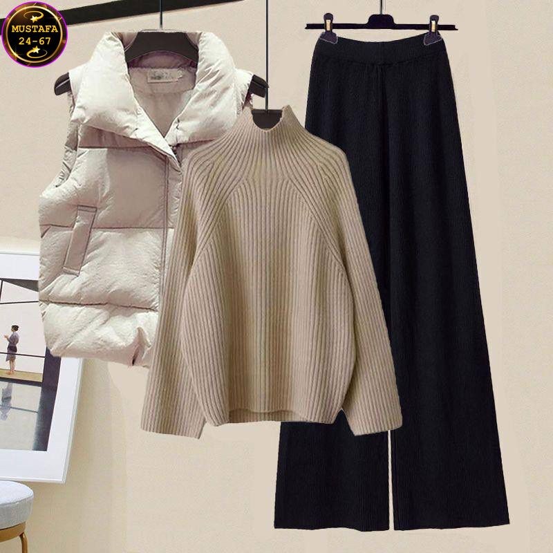 трикотажный костюм,жилет вязаный,комплекты одежды,костюм повседневный,жилетка женская