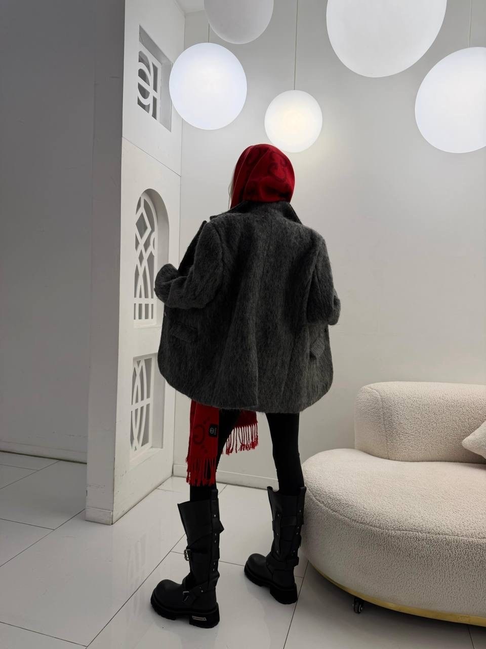 модное пальто,серое пальто,женское шерстяное пальто,шерстяное пальто,полупальто