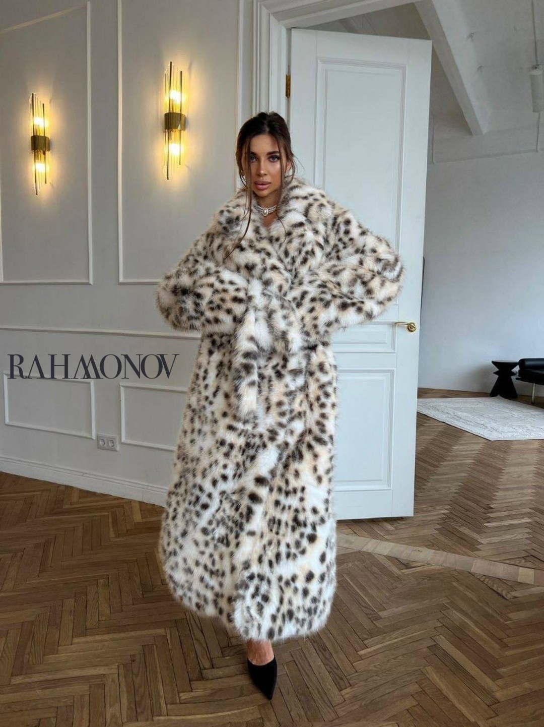 шуба длинная,шуба,удлиненная шуба из экомеха под рысь,шуба из рыси,шуба рысь 2025