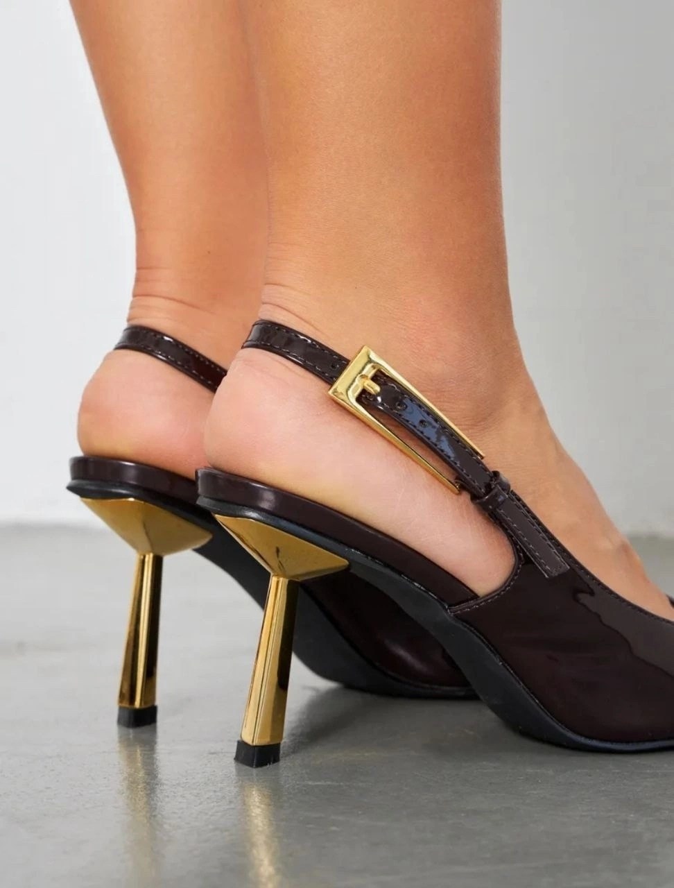 , на каблуках,туфли simmi london june с острым носком и каблуком-рюмочкой из коричневого лака,женские туфли лодочки,лакированные туфли