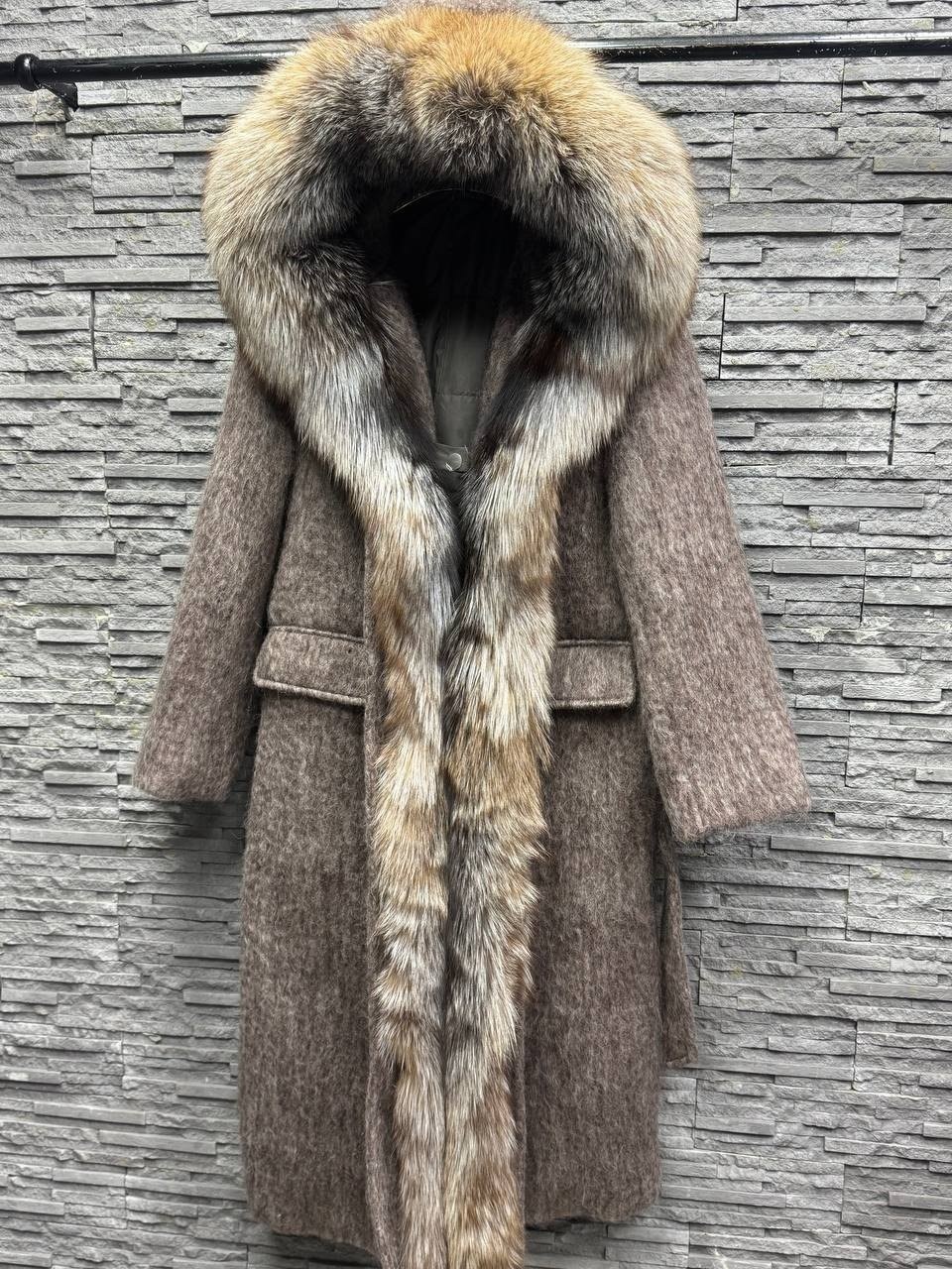 пальто женское зимнее,шуба из меха стриженной нутрии с капюшоном н120ч от меховой фабрики олдрим,пальто зимнее,шуба нутрия,пальто с мехом