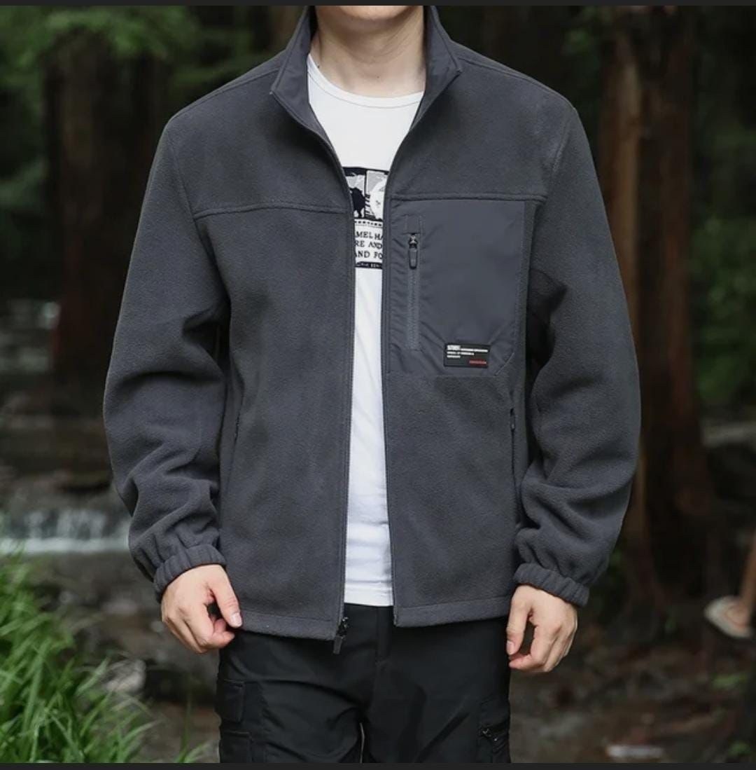 мужская весенняя куртка,куртка мужская модная,повседневная куртка,флисовые куртки,куртка флисовая