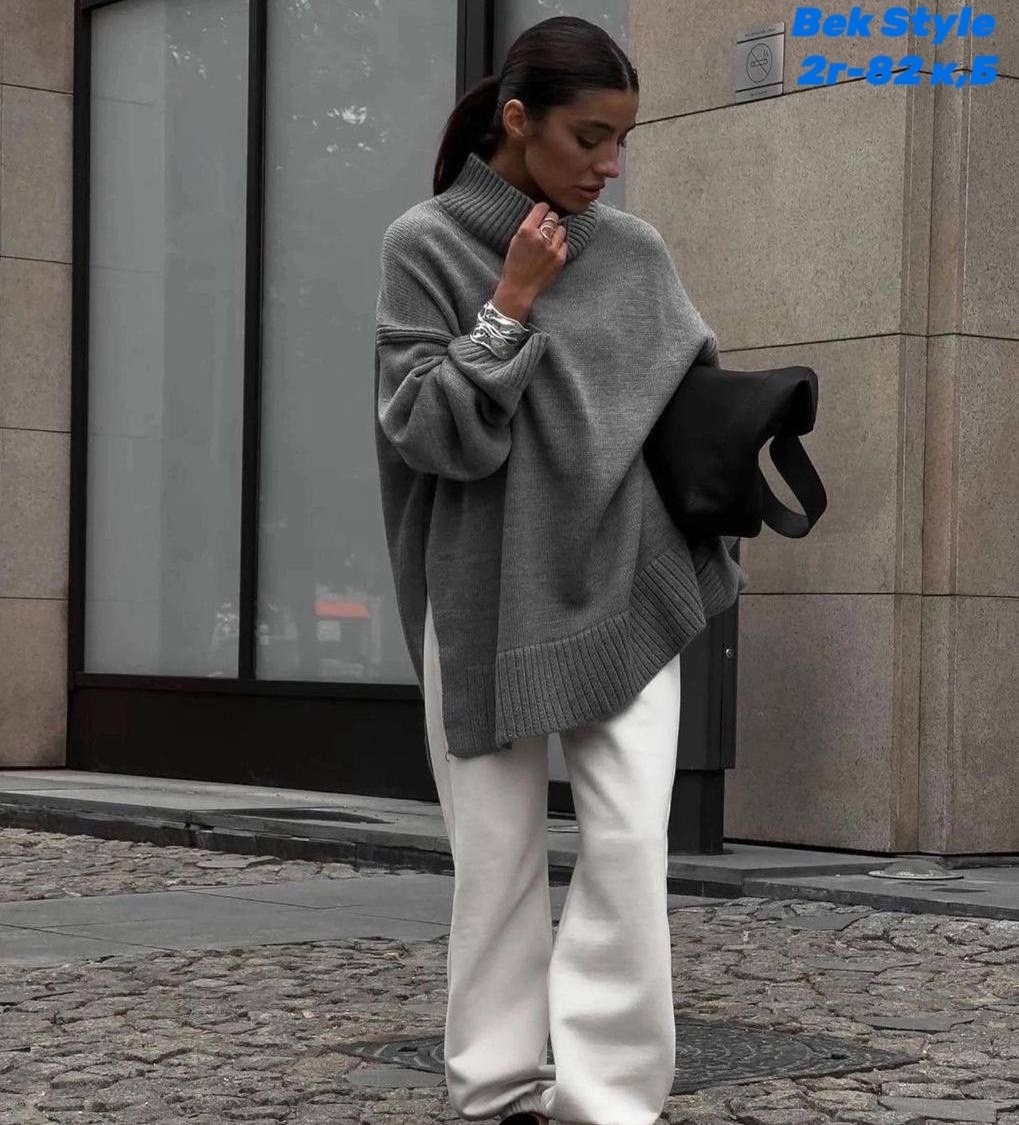 кофта с длинным рукавом вязаная туника оверсайз kissmarakesh,свитер удлиненный женский,кофта (оверсайз),свитер вязаный оверсайз с горлом sakhia цвет белый,свитер женский оверсайз