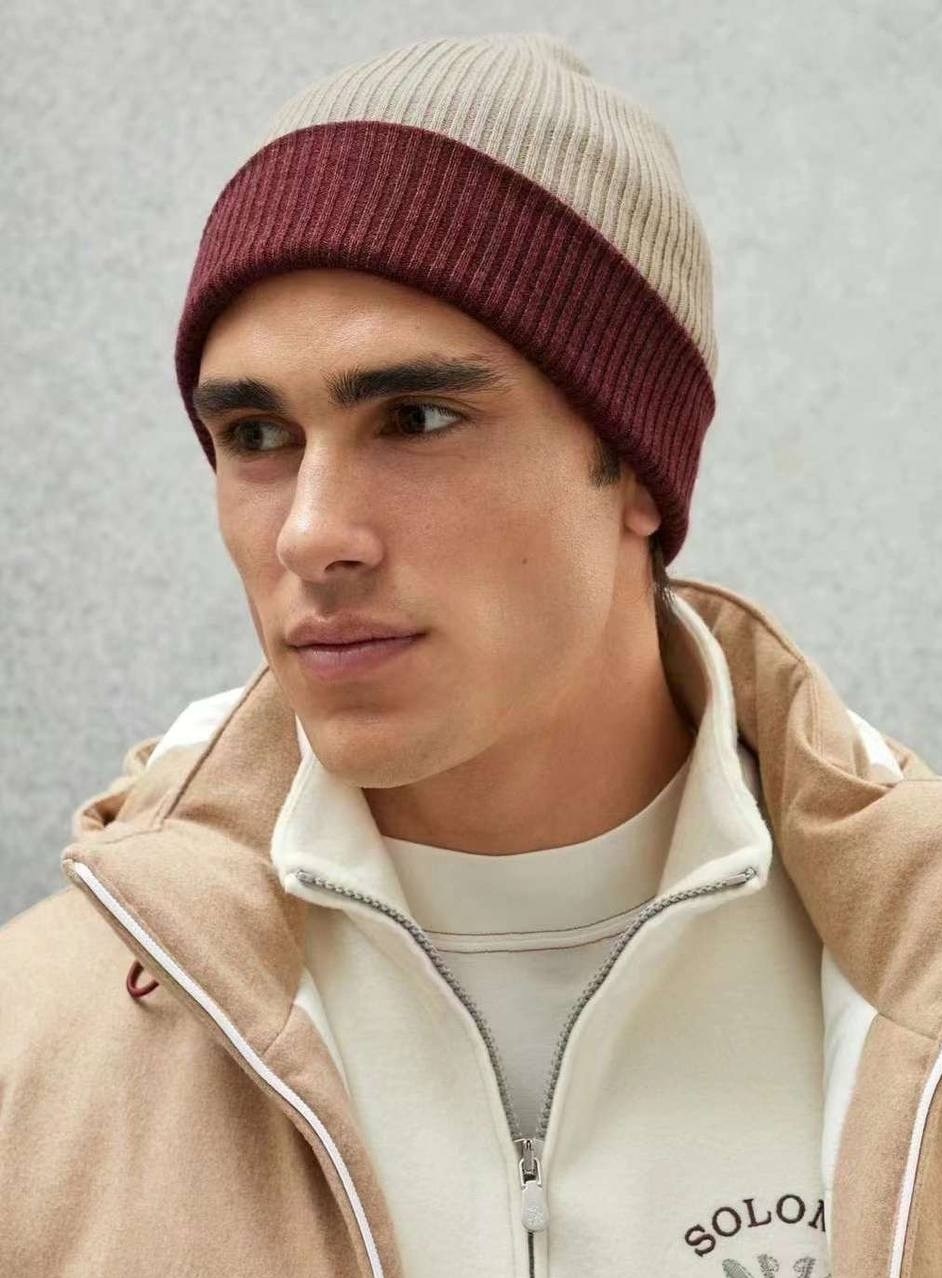 шапка мужская,brunello cucinelli кашемировая шапка,шапка brunello cucinelli,шапка бини,мужская мода